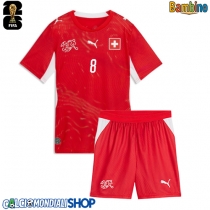 Maglie da calcio Svizzera Remo Freuler #8 Prima Maglia Bambino Mondiali 2026  Manica Corta (+ Pantaloni corti)